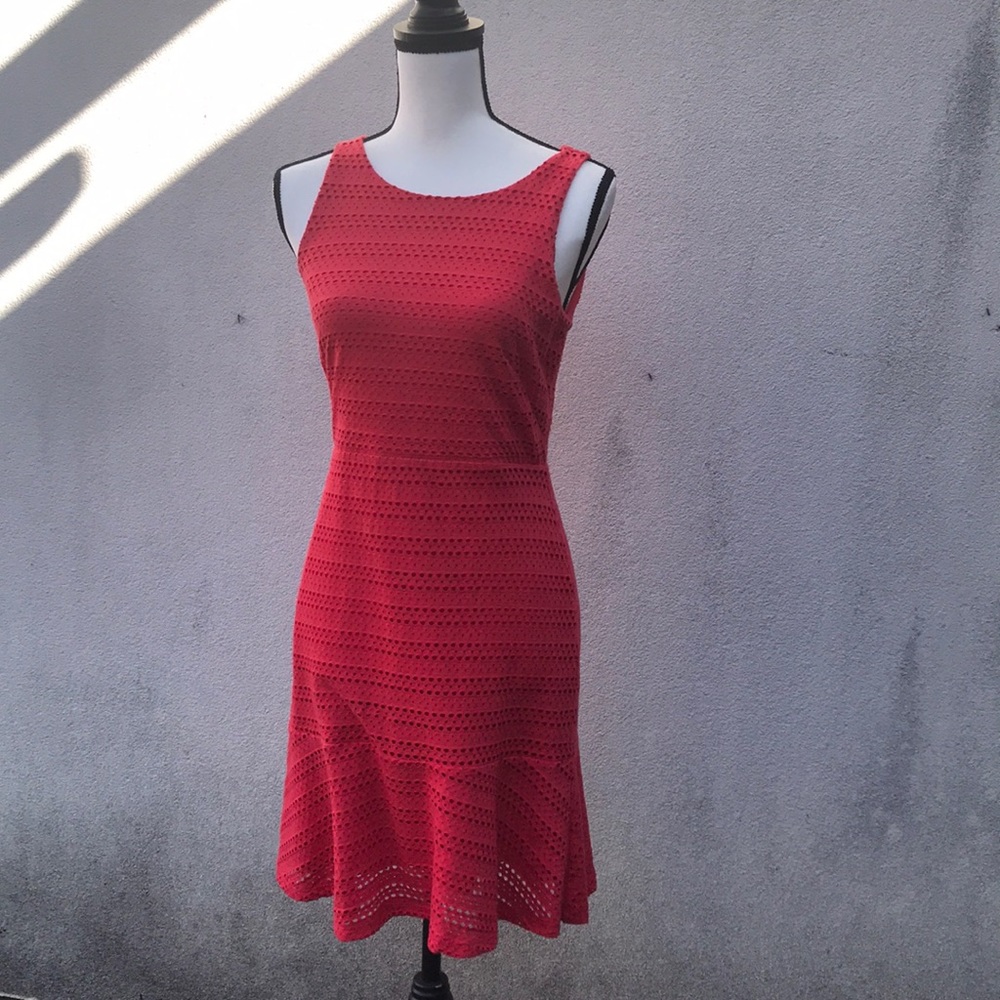 Ann Taylor LOFT dress size 0P orange/pink color